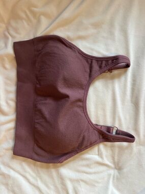 Wireless Ribbed Comfort Bralette in Mauve Plum